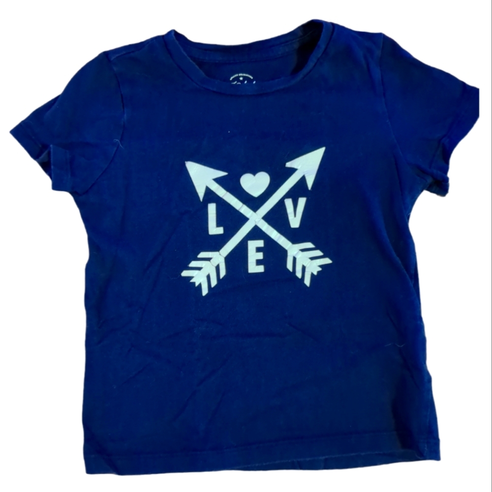 💥 Bundle Only 💥 FADED GLORY Navy and White Love and Arrows Tee Shirt
